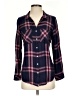 Harper Plaid Burgundy Long Sleeve Button-Down Shirt Size S - photo 1