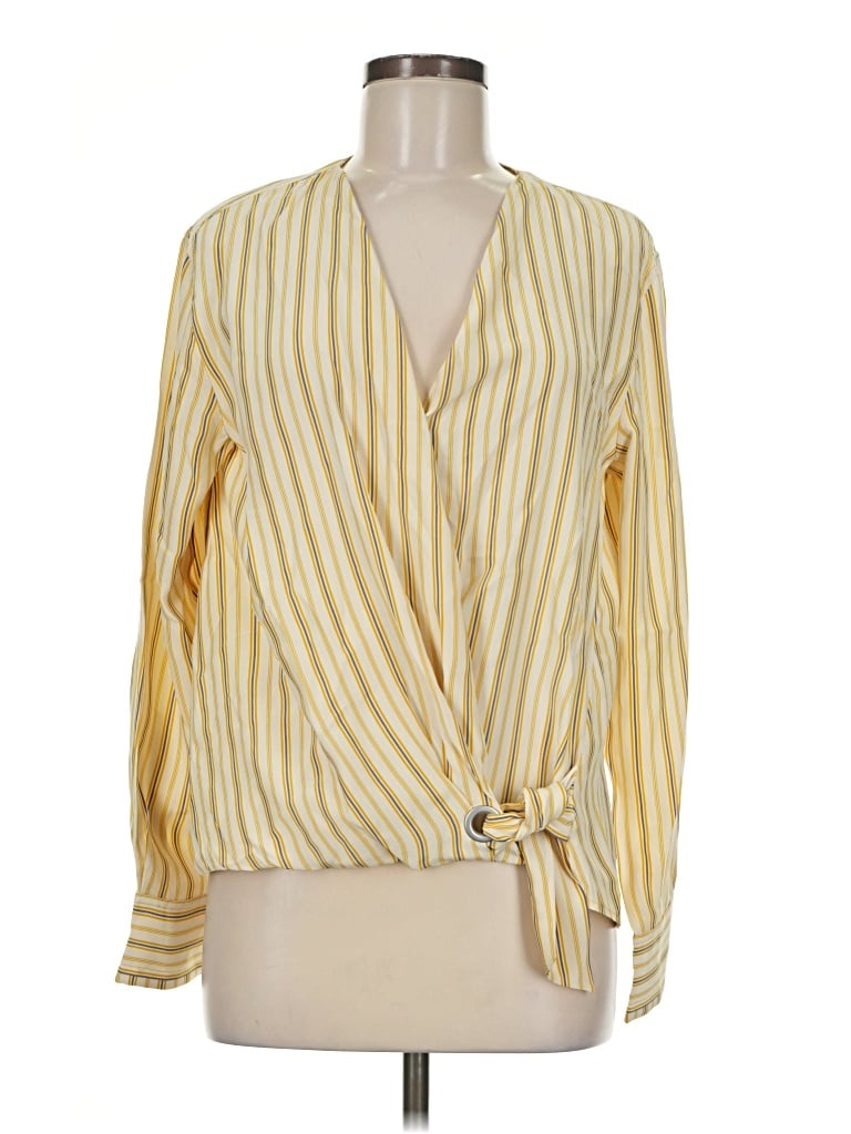 Pre-owned Rag & Bone Long Sleeve Blouse In Yellow