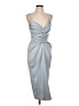 PrettyLittleThing 100% Polyester Silver Cocktail Dress Size 10 - photo 1