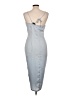 PrettyLittleThing 100% Polyester Silver Cocktail Dress Size 10 - photo 2