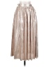 Sabina Musayev 100% Polyester Metallic Silver Formal Skirt Size 4 - photo 1