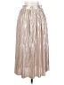Sabina Musayev 100% Polyester Metallic Silver Formal Skirt Size 4 - photo 2