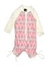 Assorted Brands 100% Polyester Chevron-herringbone Pink One Piece Swimsuit Size 3-6 mo - photo 1