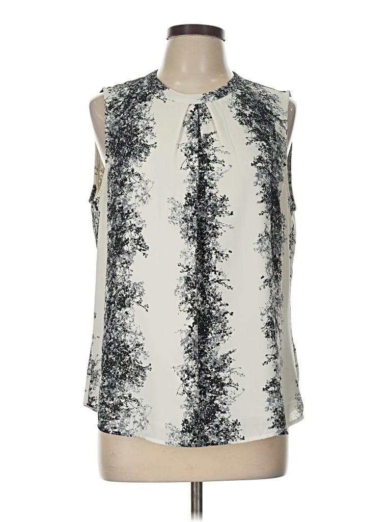 Pre-owned Daniel Rainn Sleeveless Blouse In Silver