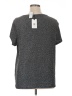 Studio Y Metallic Silver Short Sleeve Top Size 1X - photo 2