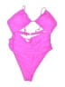 Unbranded Solid Pink One Piece Swimsuit Size XL - photo 1