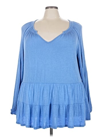 Terra & Sky Long Sleeve Blouse (view 1)