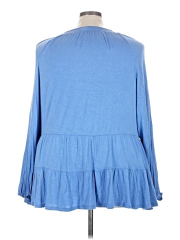 Terra & Sky Long Sleeve Blouse (view 2)