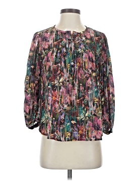 The Korner 3/4 Sleeve Silk Top (view 1)