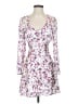 Zara 100% Polyester Floral White Cocktail Dress Size XS - photo 1