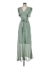 First Love 100% Polyester Green Casual Dress Size S - photo 1