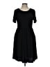 DB Moon Solid Black Casual Dress Size L - photo 1