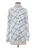 Ann Taylor LOFT Plaid Silver Long Sleeve Button-Down Shirt Size S - photo 1