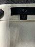 Zara Solid Ivory Faux Leather Skirt Size M - photo 4