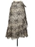 Figue 100% Cotton Paisley Gray Formal Skirt Size L - photo 1