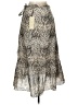 Figue 100% Cotton Paisley Gray Formal Skirt Size L - photo 2