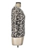 Banana Republic 100% Cotton Animal Print Silver Pullover Sweater Size Lg Petite - photo 4