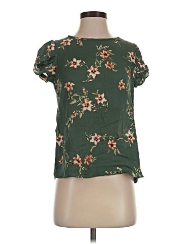 Joie Short Sleeve Silk Top (view 1)