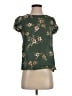 Joie 100% Silk Green Short Sleeve Silk Top Size XS - photo 1