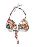 Becca Floral White Swimsuit Top Size L - photo 1