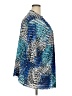 Maggie Barnes Print Blue Blazer Size 3X - photo 4