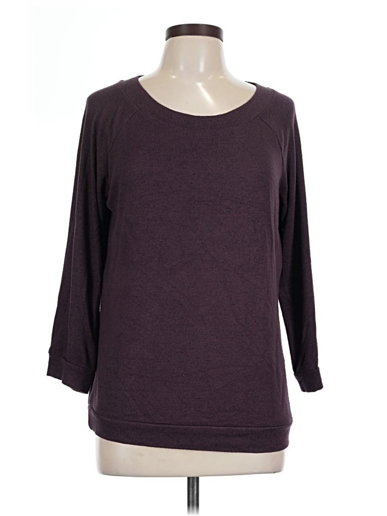 Pre-owned Market & Spruce 3/4 Sleeve T-shirt In Purple