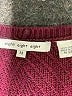 Eight Eight Eight Chevron-herringbone Burgundy Pullover Sweater Size M - photo 7