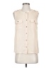 Monteau 100% Polyester Ivory Sleeveless Blouse Size S - photo 1