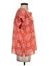 Ann Taylor 100% Polyester Orange Short Sleeve Blouse Size S - photo 4