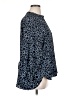 Nic + Zoe 100% Polyester Print Blue 3/4 Sleeve Blouse Size XL - photo 4