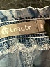 Tractr 100% Leather Blue Denim Shorts Size 6 - photo 3