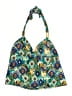 Faded Glory Print Blue Swimsuit Top Size 1X - photo 2