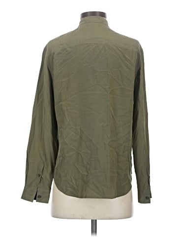 ALLSAINTS Long Sleeve Silk Top (view 2)