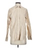 Everlane Stripes Tan Long Sleeve Button-Down Shirt Size 4 - photo 1