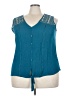 Lane Bryant 100% Rayon Teal Sleeveless Blouse Size 22 - photo 1
