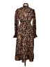 Unbranded 100% Polyester Paisley Brown Casual Dress Size L - photo 1
