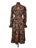 Unbranded 100% Polyester Paisley Brown Casual Dress Size L - photo 2