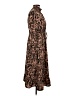 Unbranded 100% Polyester Paisley Brown Casual Dress Size L - photo 4