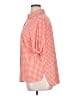 Nygard Checkered-gingham Orange 3/4 Sleeve Button-Down Shirt Size 1X - photo 5