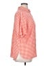 Nygard Checkered-gingham Orange 3/4 Sleeve Button-Down Shirt Size 1X - photo 4