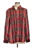 Style&Co Plaid Red Long Sleeve Blouse Size L - photo 1