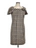 Rabbit Rabbit Rabbit Designs Houndstooth Tan Casual Dress Size 12 - photo 1