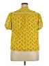 Per Una Yellow Short Sleeve Blouse Size 18 - photo 2