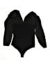 Express 100% Polyester Black Bodysuit Size XL - photo 2