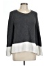 Gap 100% Cotton Color Block Gray Pullover Sweater Size L - photo 1