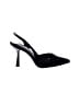 Shoedazzle 100% Leather Black Heels Size 8 - photo 1