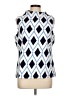 Talbots Argyle Blue Sleeveless Blouse Size L - photo 1