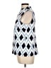 Talbots Argyle Blue Sleeveless Blouse Size L - photo 5