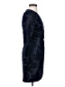 Aqua 100% Polyester Paisley Blue Cocktail Dress Size XS - photo 4