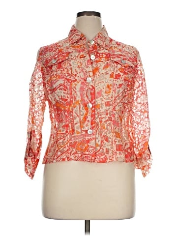 Hearts of Palm Woman 3/4 Sleeve Blouse (view 1)